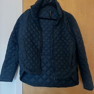 Athleta whisper featherless jacket navy size small